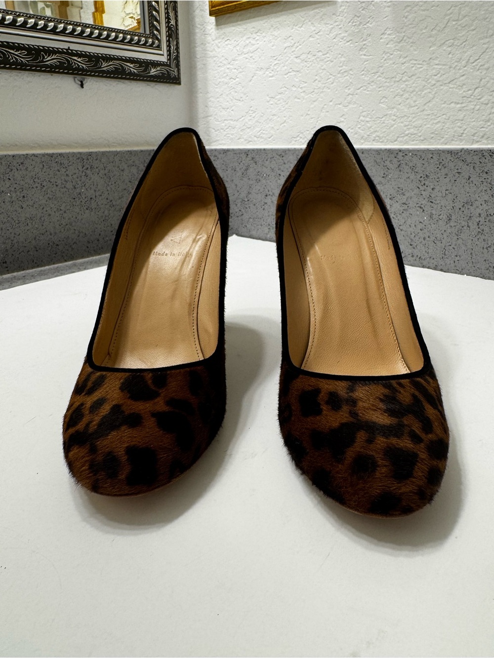 J. Crew Collection Etta Leopard Calf Hair Pump Sz 9.5 - Picture 5 of 11